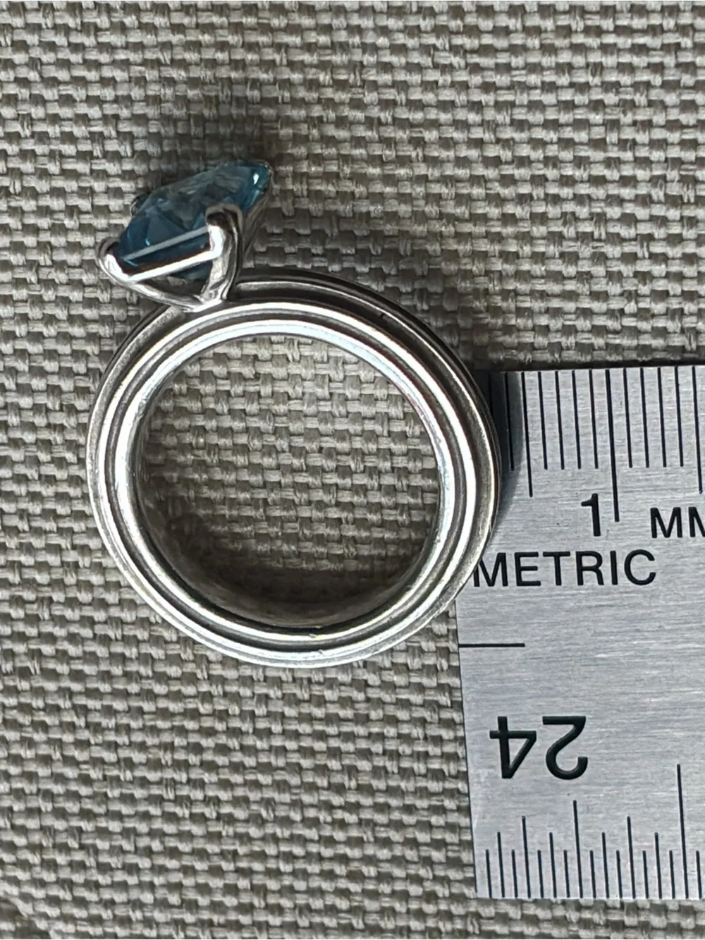 Slane and Slane Sterling Silver Blue Topaz Ring